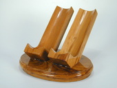 Pipe Rest - Double - Teakwood