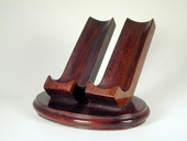 Pipe Rest - Double - Walnut