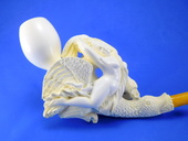 SMS Meerschaums - Private Collection - Leda with Swan (003) by S. Yanik