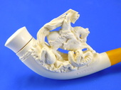 SMS Meerschaums - Private Collection - Cigarette/Charoot  Holder - St George (05) by S. Yanik