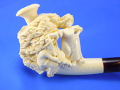 SMS Meerschaums - Private Collection - Cigarette/Charoot  Holder -Violin Seranade (002) by S. Yanik