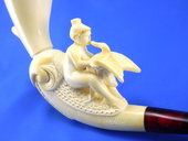 SMS Meerschaums - Private Collection - Leda with Swan (001) by S. Yanik