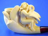 SMS Meerschaums - Private Collection - Leda with Swan (002) by S. Yanik