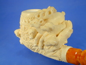 SMS Meerschaums - Stag with Hounds by Salism