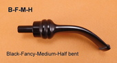 Royal Flush - Stem -Black-Fancy-Medium-Half bent by Erik Nording
