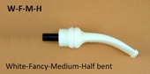 Royal Flush - Stem -White-Fancy-Medium-Half bent by Erik Nording