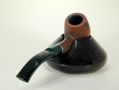 Pipe Rest Round - Single - Walnut