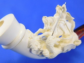 SMS Meerschaums - Private Collection - Cigarette/Charoot  Holder -St George (04) by S. Yanik